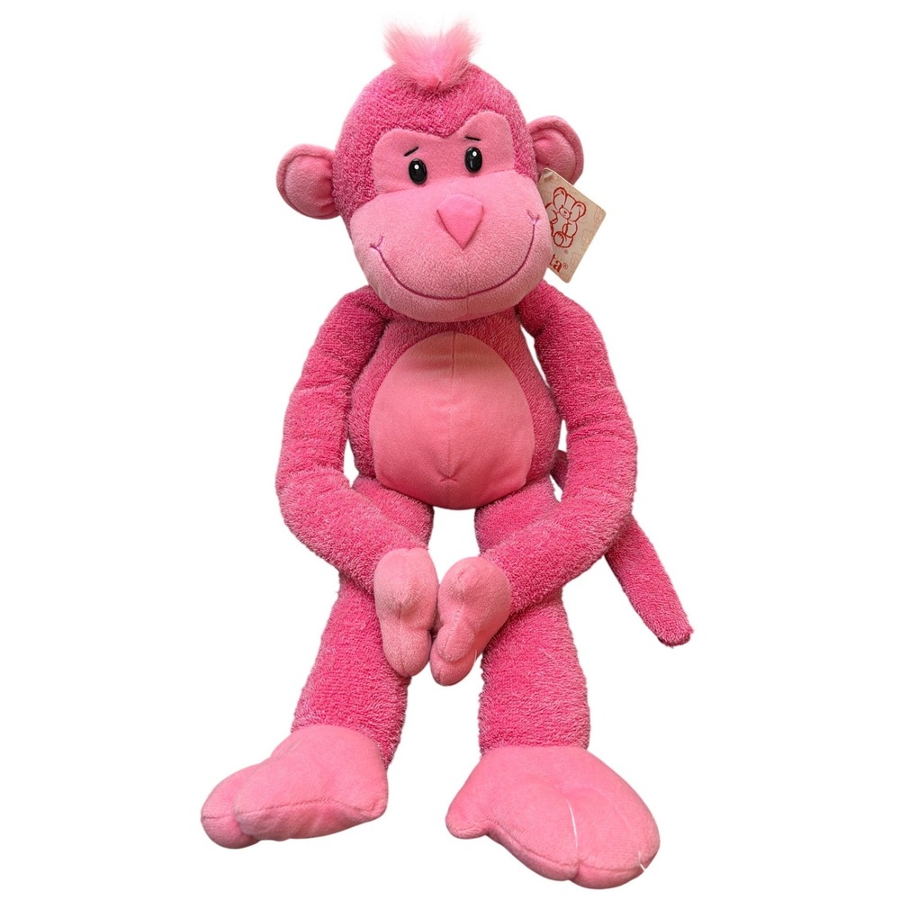 Vtg Fiesta Jeremy 28" Pink Stuffed Monkey Long Legs Soft‎ Toy
